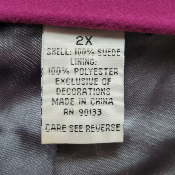 New Gray Suede Jacket - Picture 3 of 4